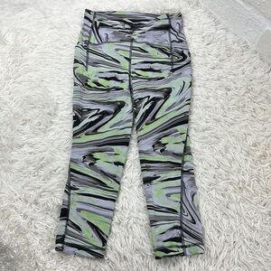 Lululemon Swift Speed High-Rise Crop 21" Paint Glide Warp Multi